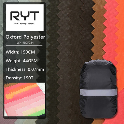 190T 100% Nylon Plain Soft Lining Fabric for Backpack Car Sofa Umbrella