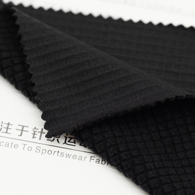 Spandex RPET Soft Breathable Polyester Fabric 210GSM 1.48m For Clothing